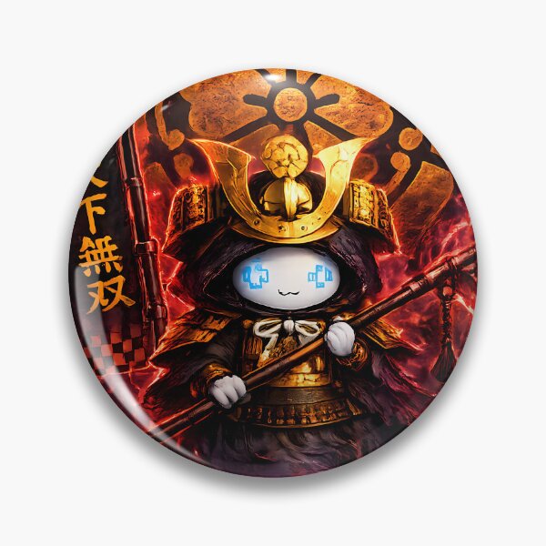 Item preview, Oda Nobunaga Chibi Ghost Samurai Cute Kawaii Demon King Pixel Art designed and sold by Japan-Ink-Art.