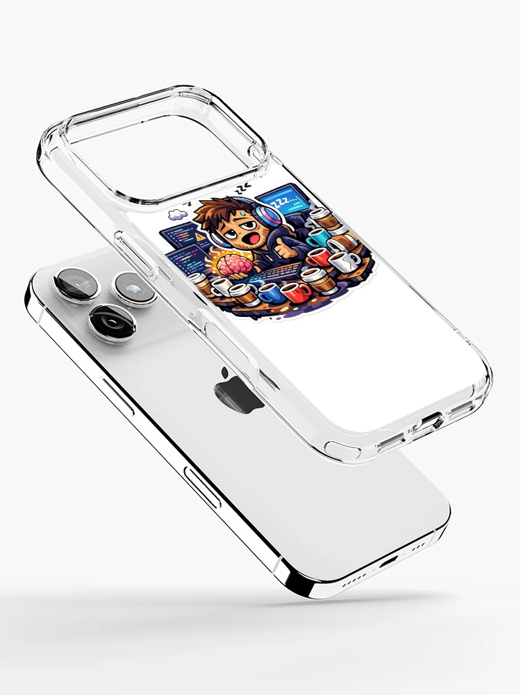 Thumbnail 2 of 5, iPhone Case, tired programmer designed and sold by Rikkimaru07.