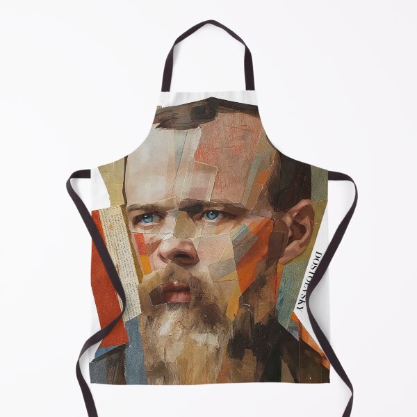 Item preview, Dostoevsky – Literary Collage Portrait Art Print | Russian Literature Philosophy Poster designed and sold by OzzFrequency.