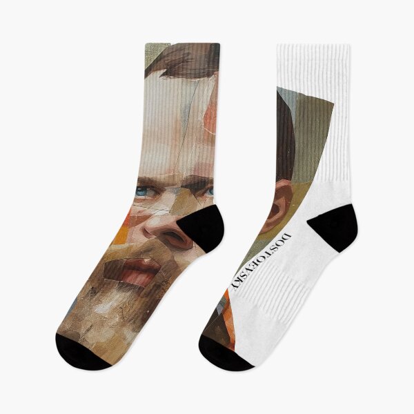 Item preview, Dostoevsky – Literary Collage Portrait Art Print | Russian Literature Philosophy Poster designed and sold by OzzFrequency.