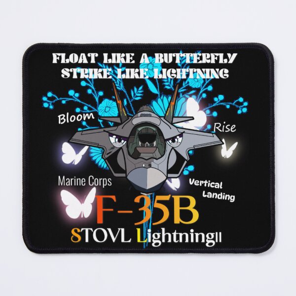 Item preview, Float Like A Butterfly Strike Like Lightning F-35B Litty Anime Jet Art designed and sold by HEROHIRO.