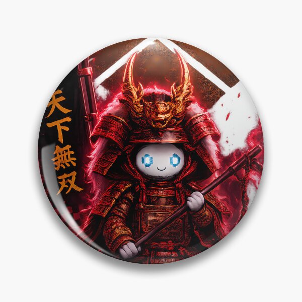 Item preview, Takeda Shingen Chibi Ghost Samurai Cute Kawaii Tiger of Kai Pixel Art designed and sold by Japan-Ink-Art.