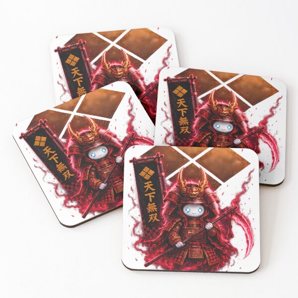 Item preview, Takeda Shingen Chibi Ghost Samurai Cute Kawaii Tiger of Kai Pixel Art designed and sold by Japan-Ink-Art.