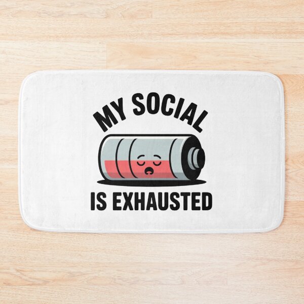 Item preview, Relatable Empty Battery Social Energy Art designed and sold by Mr-wow.