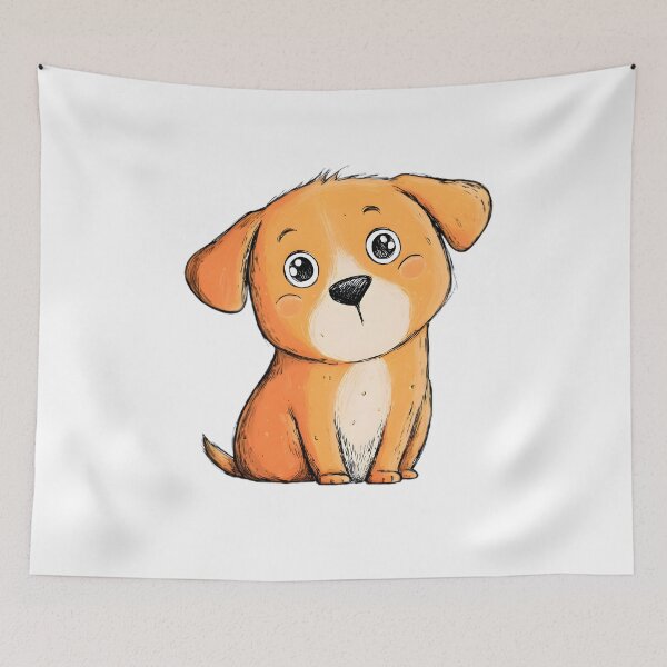 Item preview, Cute Happy Dog designed and sold by Retro Whimsy.