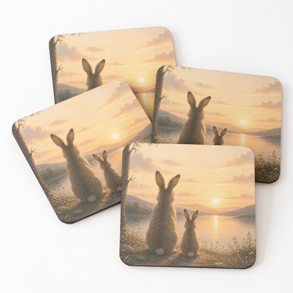 Item preview, Sunset Rabbit Scene designed and sold by inspired-works.