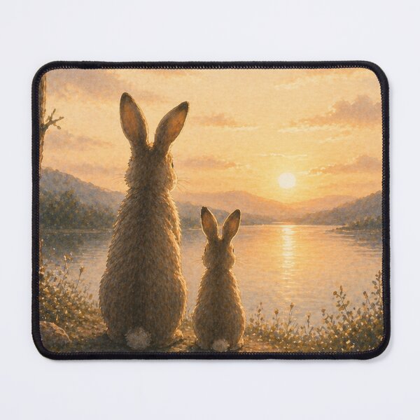Item preview, Sunset Rabbit Scene designed and sold by inspired-works.
