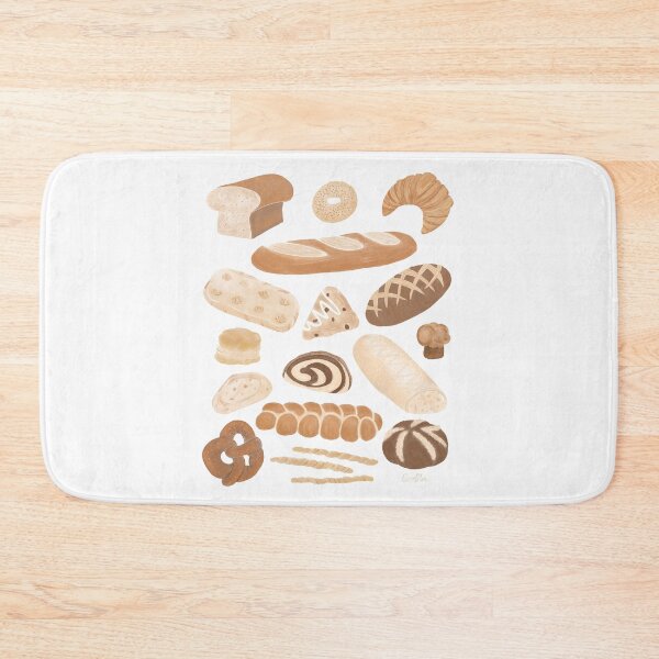 Item preview, Bread Banquet - Different Types of Bread - white background designed and sold by EcoElsa.