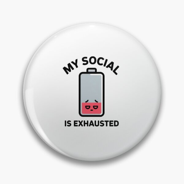 Item preview, Funny Introversion Humor Social Battery Gift designed and sold by Mr-wow.