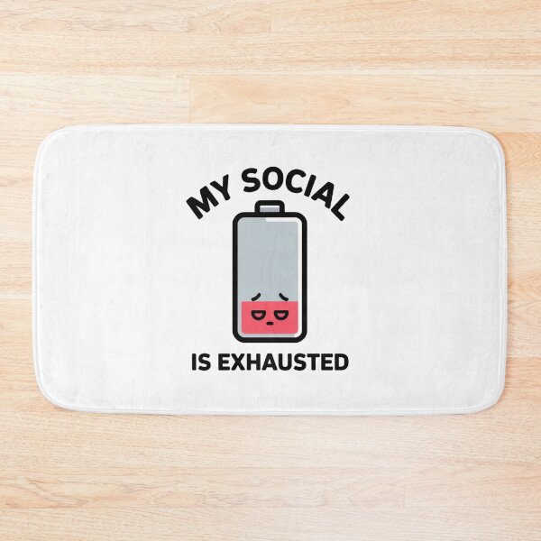 Item preview, Funny Introversion Humor Social Battery Gift designed and sold by Mr-wow.