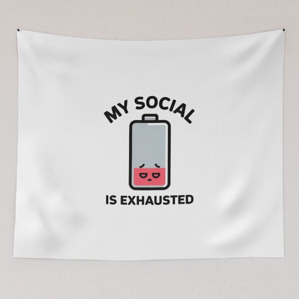 Item preview, Funny Introversion Humor Social Battery Gift designed and sold by Mr-wow.