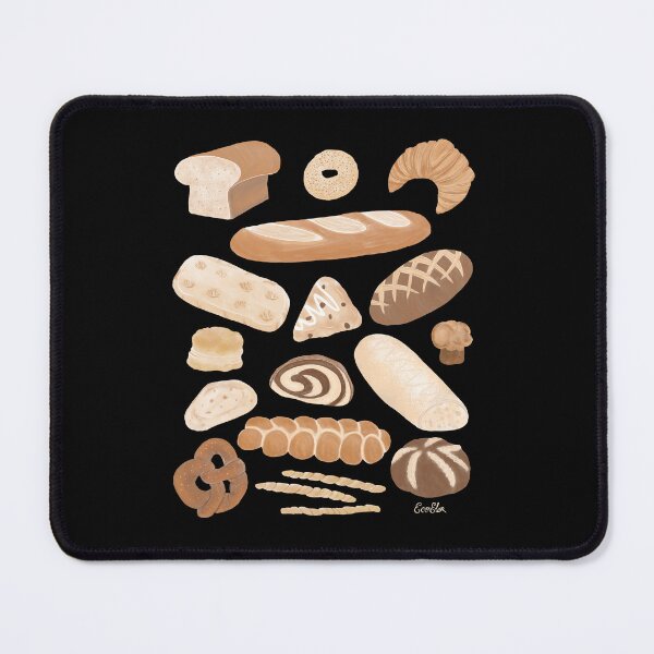 Item preview, Bread Banquet - Different Types of Bread - black background designed and sold by EcoElsa.