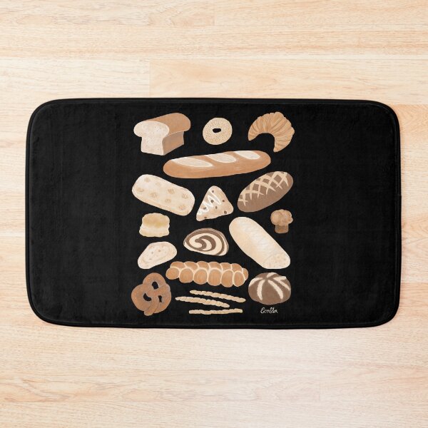 Item preview, Bread Banquet - Different Types of Bread - black background designed and sold by EcoElsa.