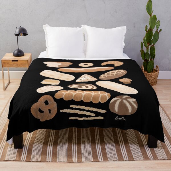 Item preview, Bread Banquet - Different Types of Bread - black background designed and sold by EcoElsa.