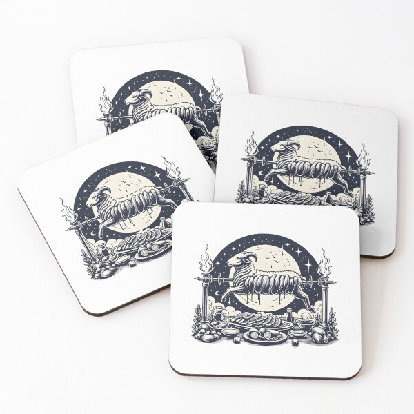 Item preview, Paschal Lamb Feast Moonlit Illustration designed and sold by Apex Designs.