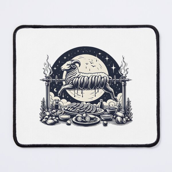 Item preview, Paschal Lamb Feast Moonlit Illustration designed and sold by Apex Designs.