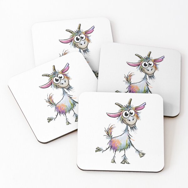 Item preview, Silly Cartoon Goat designed and sold by Retro Whimsy.