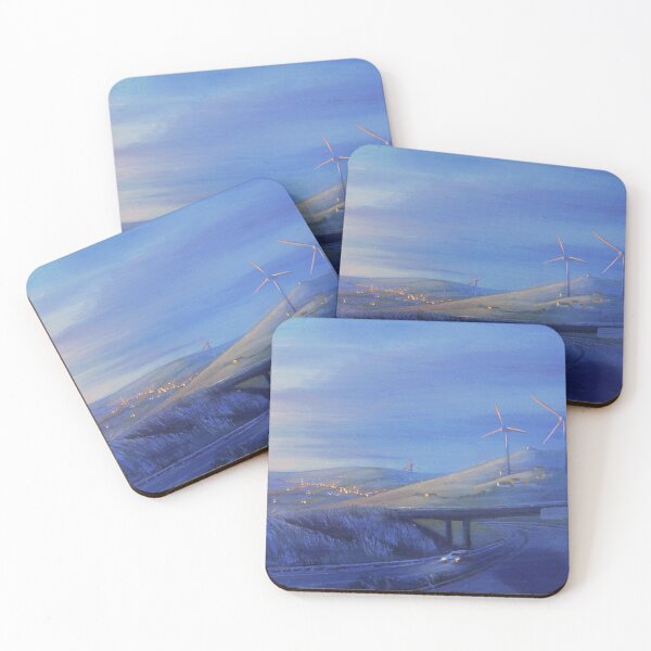 Item preview, Blue Hour Journey and Wind Turbines designed and sold by tandast.
