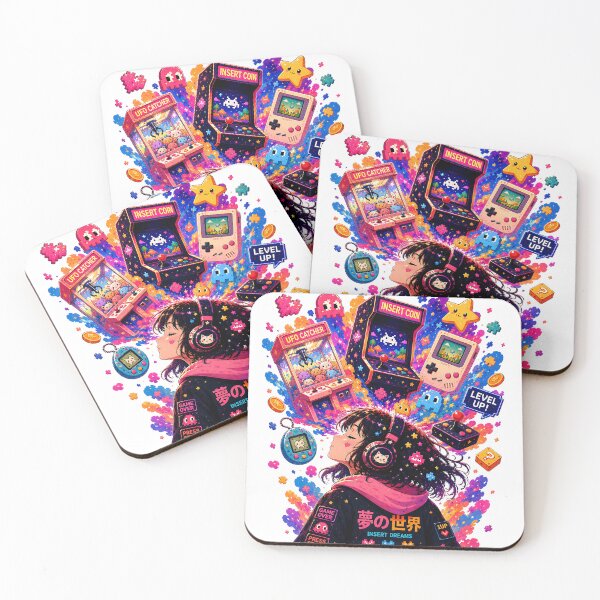 Item preview, Retro Arcade Anime Girl Insert Dreams Aesthetic designed and sold by Digital Culture Studio.