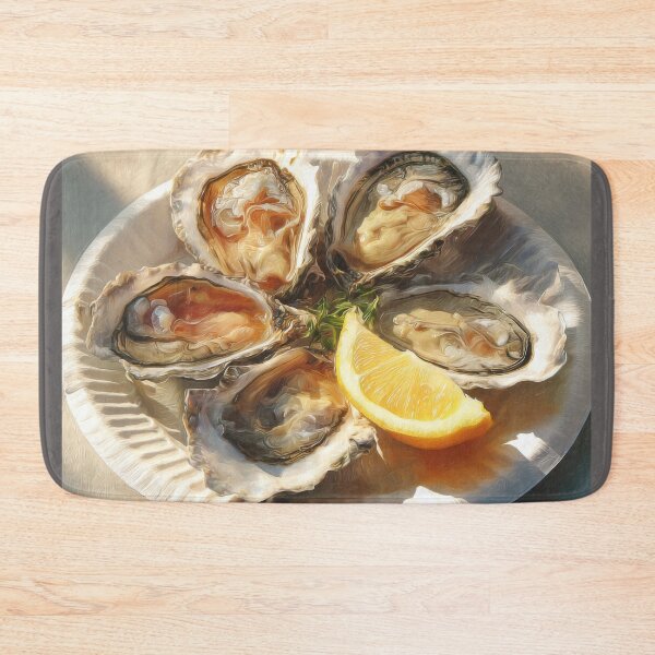 Item preview, Golden Oysters and Lemon in Morning Light designed and sold by Shannon Hilson.