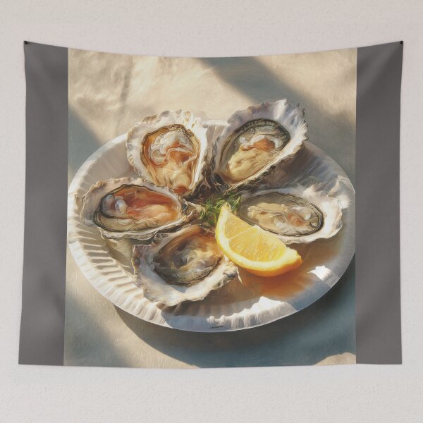Item preview, Golden Oysters and Lemon in Morning Light designed and sold by Shannon Hilson.