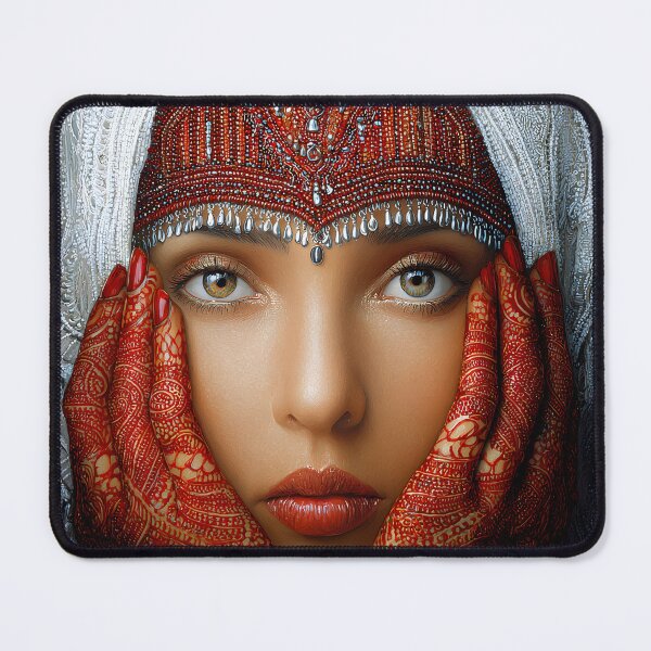 Item preview, Elegant Portrait of a Woman in Traditional Attire designed and sold by Artessie.