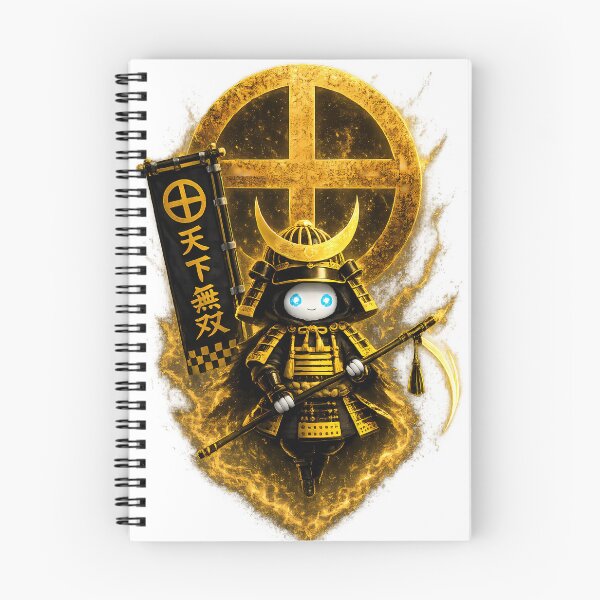 Item preview, Shimazu Yoshihiro Chibi Ghost Samurai Cute Kawaii Japanese Warrior Pixel Art designed and sold by Japan-Ink-Art.