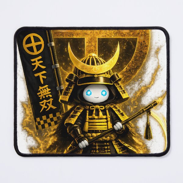 Item preview, Shimazu Yoshihiro Chibi Ghost Samurai Cute Kawaii Japanese Warrior Pixel Art designed and sold by Japan-Ink-Art.