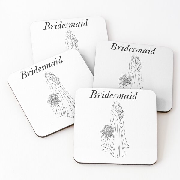 Item preview, Bridesmaid A-line elegant print  designed and sold by EverAfterPrints.