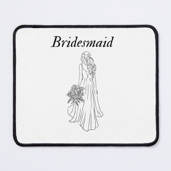 Item preview, Bridesmaid A-line elegant print  designed and sold by EverAfterPrints.