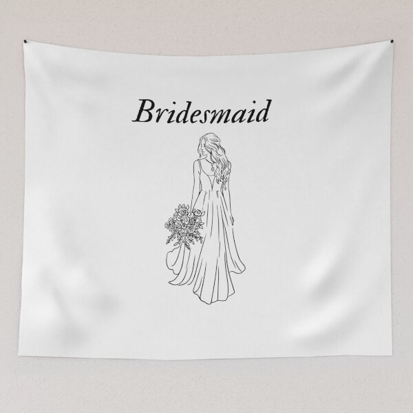 Artikelvorschau, Elegantes A-Linien-Kleid für Brautjungfern mit Print entworfen und verkauft von EverAfterPrints.