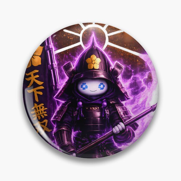 Item preview, Akechi Mitsuhide Chibi Ghost Samurai Cute Kawaii Japanese Warrior Pixel Art designed and sold by Japan-Ink-Art.