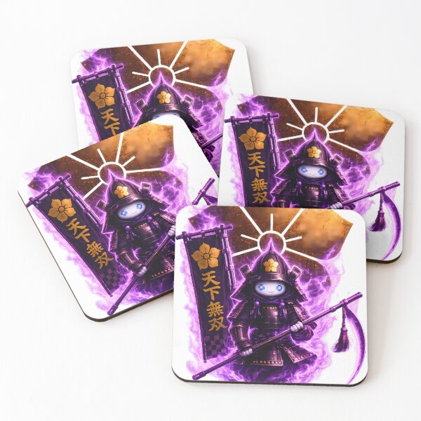 Item preview, Akechi Mitsuhide Chibi Ghost Samurai Cute Kawaii Japanese Warrior Pixel Art designed and sold by Japan-Ink-Art.