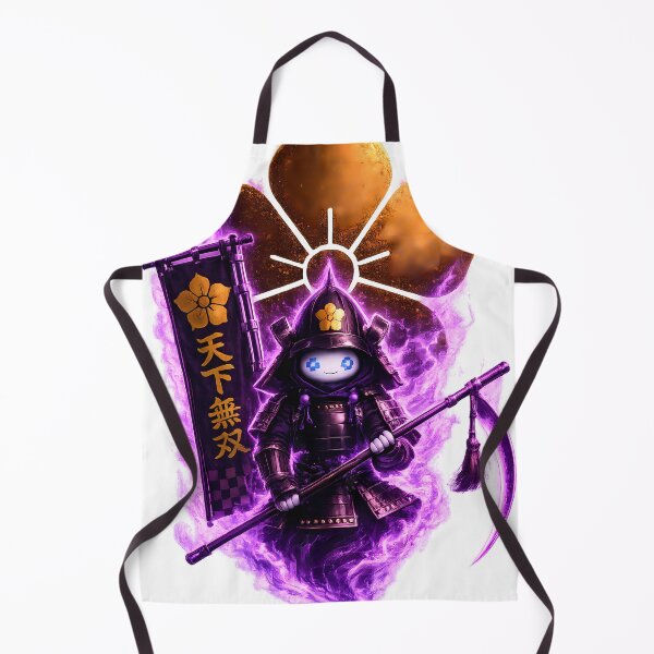 Item preview, Akechi Mitsuhide Chibi Ghost Samurai Cute Kawaii Japanese Warrior Pixel Art designed and sold by Japan-Ink-Art.