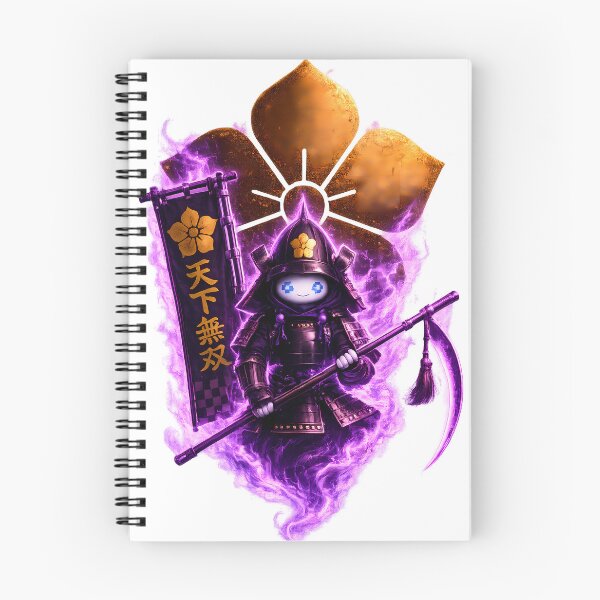 Item preview, Akechi Mitsuhide Chibi Ghost Samurai Cute Kawaii Japanese Warrior Pixel Art designed and sold by Japan-Ink-Art.