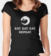 Eat Eat Eat Repeat Fitted Scoop T-Shirt