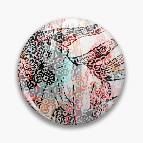 Item preview, ALPHONSE MUCHA FLORAL ABSTRACTION. RED/BLUE/BLACK. designed and sold by 5hertz.
