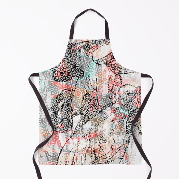 Item preview, ALPHONSE MUCHA FLORAL ABSTRACTION. RED/BLUE/BLACK. designed and sold by 5hertz.