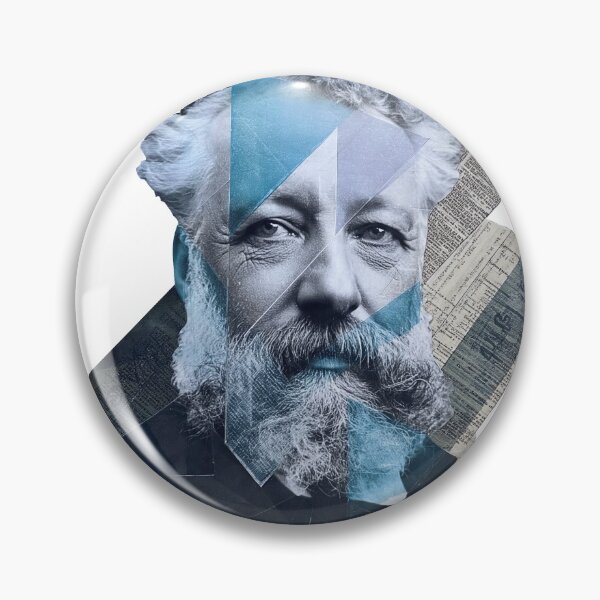 Item preview, Jules Verne – Literary Collage Portrait Art Print | Science Fiction Adventure Poster designed and sold by OzzFrequency.