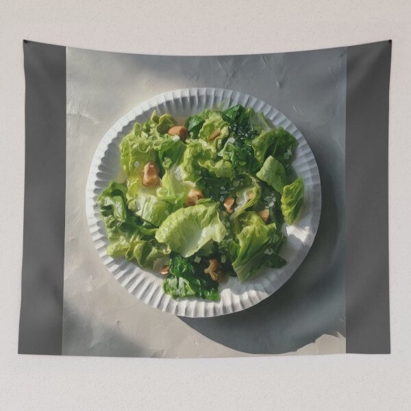 Item preview, Fresh Green Salad with Croutons in Soft Light designed and sold by Shannon Hilson.