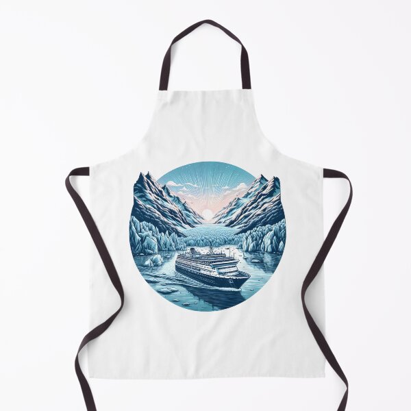 Item preview, Glacier Bay Cruise Sunrise Scenic Illustration designed and sold by Apex Designs.