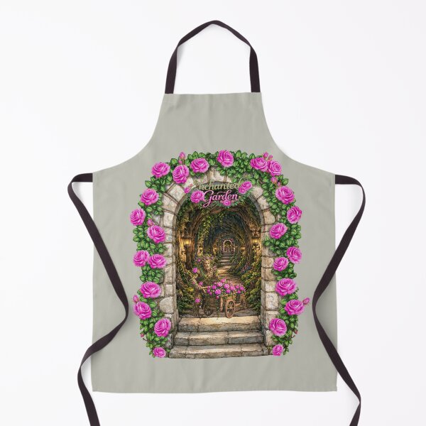 Item preview, Enchanted Garden Tunnel – Magical Rose Fantasy Art designed and sold by Aimetoi.