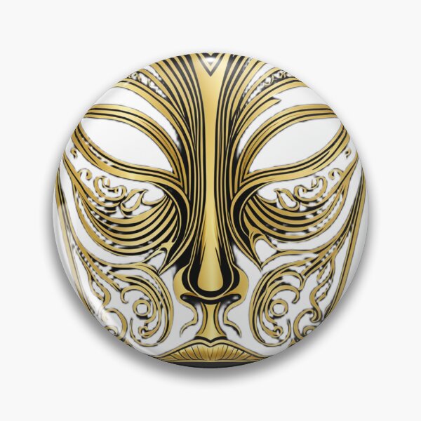 Item preview, Golden Tribal Venetian Mask | Elegant Fantasy Face Design designed and sold by Memora405.