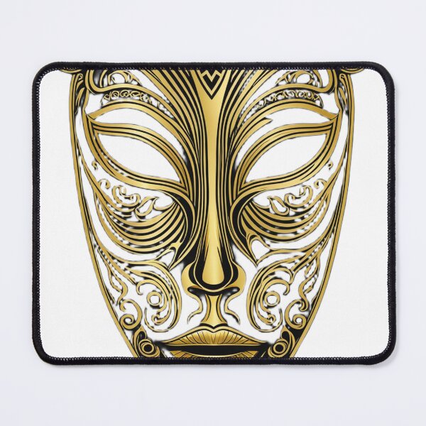 Item preview, Golden Tribal Venetian Mask | Elegant Fantasy Face Design designed and sold by Memora405.