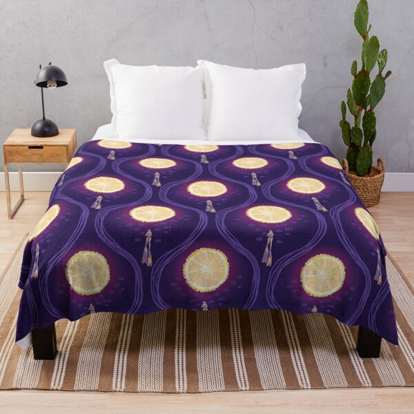 Item preview, Apnea with lemon, dark violet background designed and sold by WONDERPRINTVALLEY.