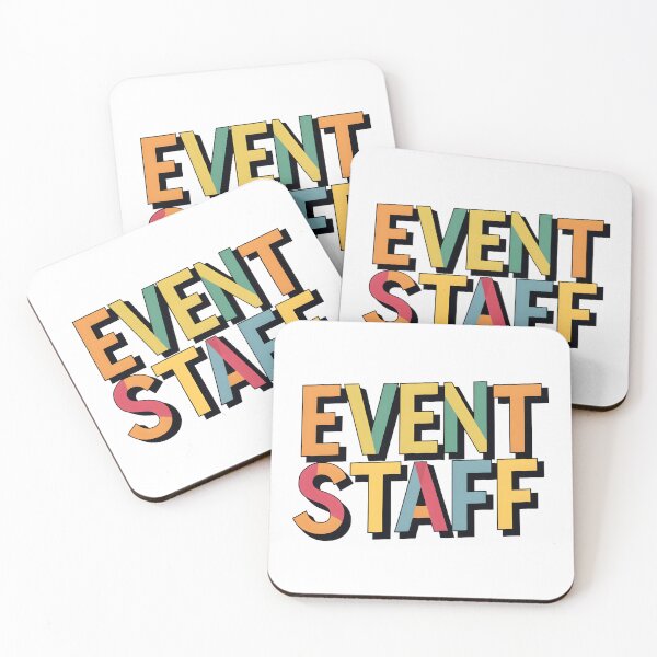 Item preview, Event Staff Pastel Block Lettering designed and sold by Apex Designs.