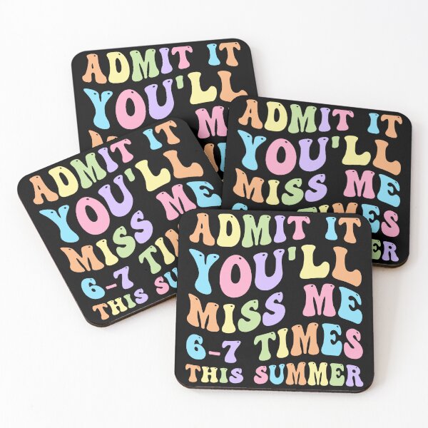 Item preview, Admit It You’ll Miss Me This Summer Retro Funny Quote designed and sold by designclub.