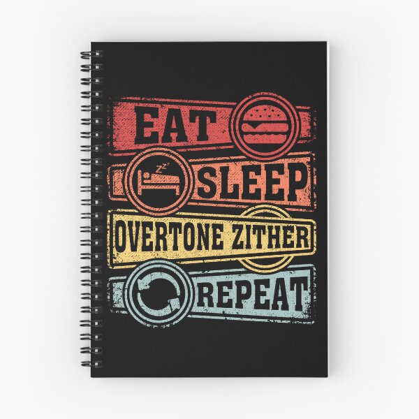 Item preview, Eat Sleep Overtone zither Repeat designed and sold by GabbyKash.