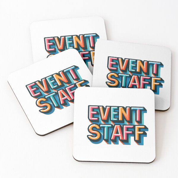 Item preview, Retro Event Staff Color Shadow Typography designed and sold by Apex Designs.