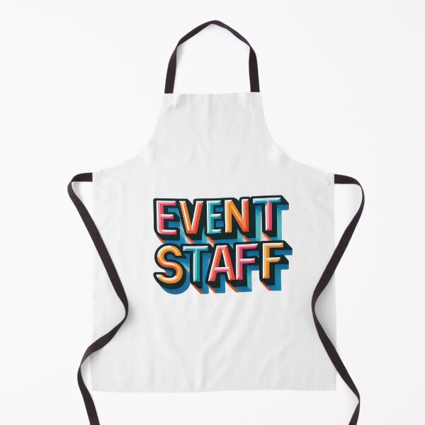 Item preview, Retro Event Staff Color Shadow Typography designed and sold by Apex Designs.